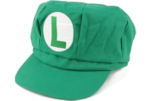 Armycrew Mario Luigi Wario Waluigi Fire Mario Embroidered Costume Newsboy Hat