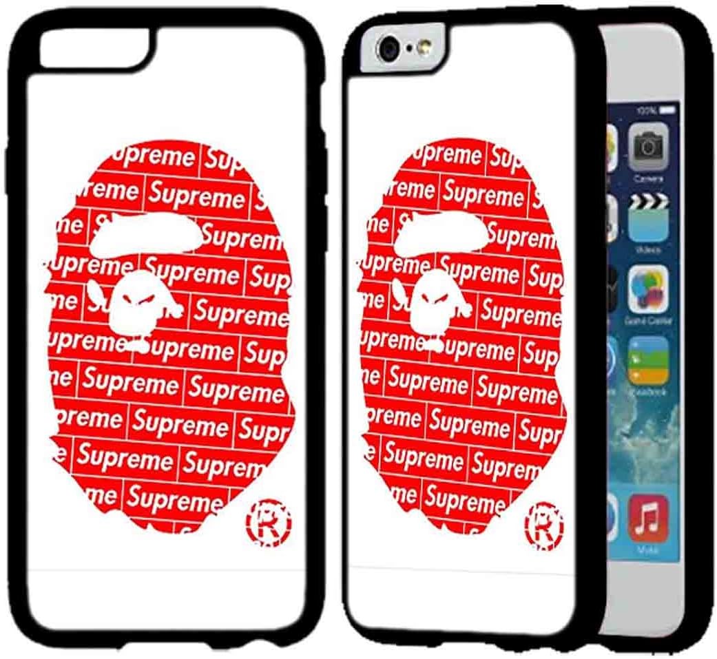 Bape X Supreme IPhone Case Iphone 7 Plus Case Black Plastic E0F7JOC