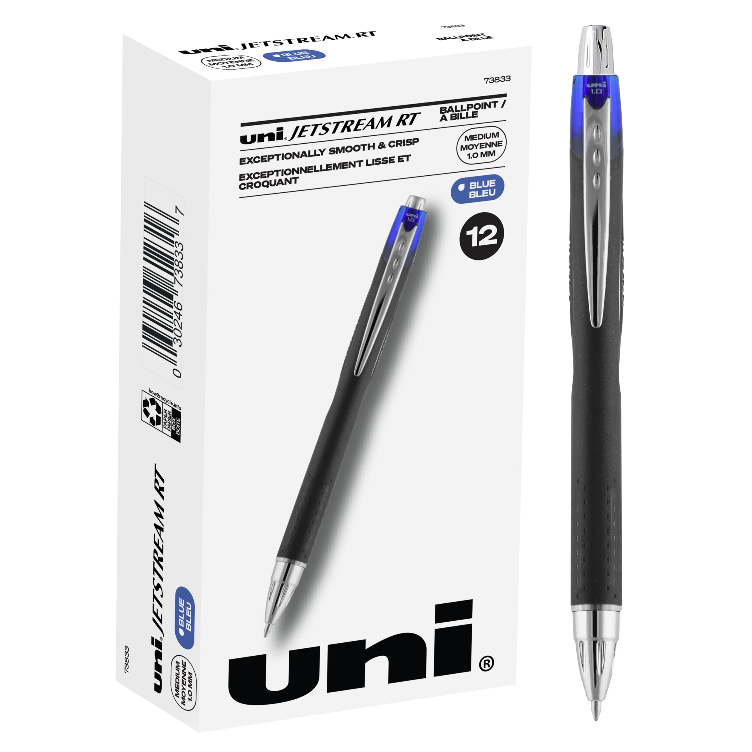 Mua Uniball Jetstream RT 12 Pack, 1.0mm Medium Blue, Wirecutter Best