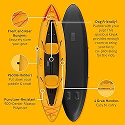 Retrospec Coaster Tandem Inflatable Kayak - 2