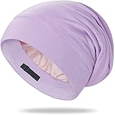 OLESILK 100% Mulberry Silk Bonnet for Sleeping Women, Silk Hair Wrap for Sleeping, Silk Sleep Bonnet for Women&Men, Real Silk
