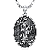Seiyang 925 Sterling Silver Mythology | Paganism | Egyptian Necklace Jewelry Gift for Men Women with 2mm 22+2 IN Rolo Chain (with Gift Box)