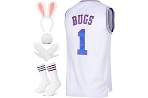 Youth Basketball Jersey Lola #10 Bugs #1 Space Movie Jersey 90S Hip Hop Clothing Kids Shirt for Party