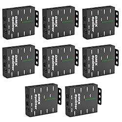 8PCS 8-Way Isolated DMX512 Splitter Amplifier