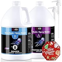 LET'S RESIN Epoxy Resin Kit, 2 Gallon (7.6 L) 256oz Epoxy Resin, Bubble Free & Crystal Clear Casting Resin, Fast Curing Resin