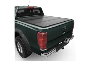 AUTOSAVER88 FRP Hard Tri-fold Truck Bed Tonneau Cover Compatible with Ford Maverick 2022 2023 2024 2025 4.5 Feet Bed