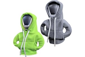 vvag Gear Shift Hoodie,Universal Shift Knob Hoodie, 4.7 Inch Car Shifter Stick Protector Decoration, Funny Hoodie Car Gear Shift Cover (Gray + Green)