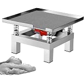 Epidioxi Concrete Vibration Table Vibrating Test Bench Model Plaster Oscillator Stainless Steel Vibrating Table for Concrete, Molds, Resin 110V (13.8x13.8 inches)