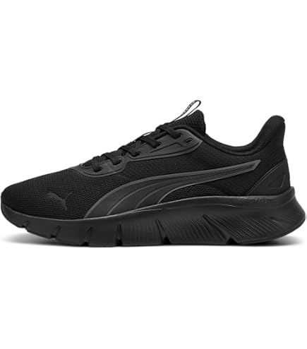 Amazon.com | PUMA Men's Flyer Flex Sneaker, Black/White/White