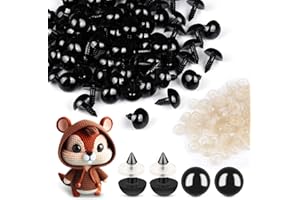 MANTANGSUN 400Pcs Safety Eyes for Crochet Eyes Amigurumi，10mm Safety Eyes for Stuffed Animals, 200pcs Washers whth 200pcs Plastic Craft Eyes for Crocheting Doll Eyes Making