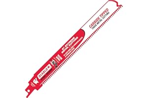 Freud DS0908CF Steel Demon Carbide-Tipped Reciprocating Blades for Thick Metal Cutting, 9-Inch