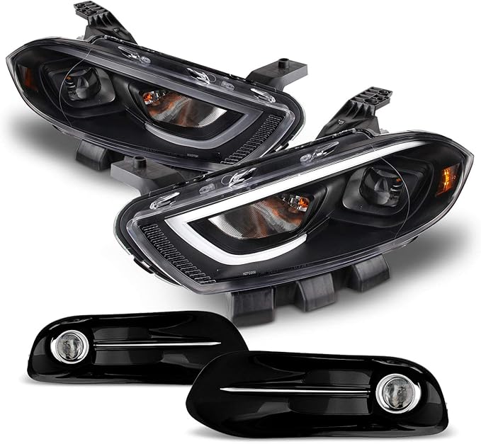 For 20132015 Dodge Dart Black LED CTube Projector