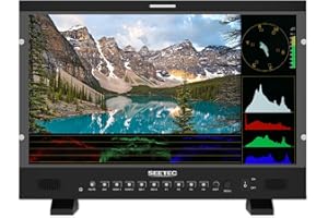 SEETEC P215 PRO 21.5" 1000nit Broadcast Director Production Monitor with LUT Waveform HDR, 3G-SDI HDMI Input Output, HDMI Support 4K 60