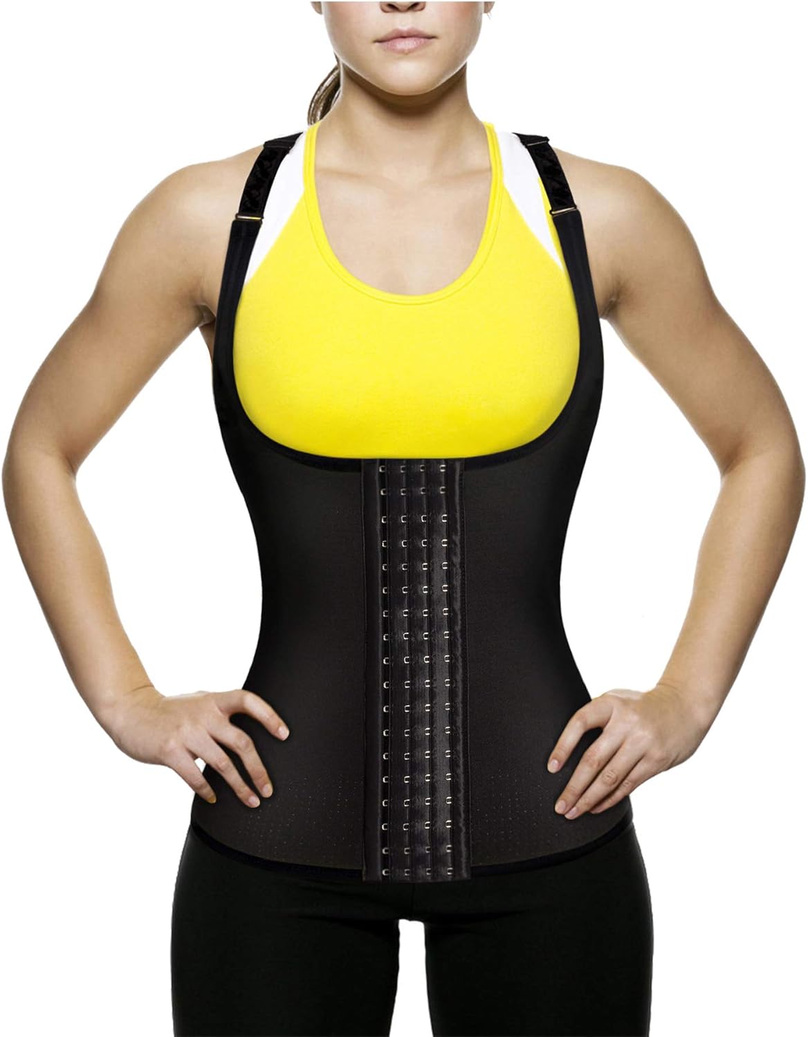 Buy Ursexyly Women's Waist Trainer Tank Top Slimming Vest Tummy Fat Burner (Black Waist Trainer