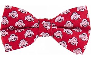 Eagles Wings Ohio State Buckeyes Repeated Logo Bow Tie - Scarlet