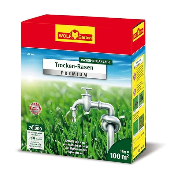 WOLF-Garten - Trocken Rasen Premium, rot