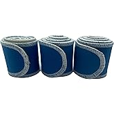 Therapeutic Treatment Wrap, 3 Count Pack, Binder Tape Like Wrap, Elastic Stretch, Effectively Holds Moist Heat Packs, Heating Packs, Cold Packs and Electrodes in Place (2.5" W x 36" L)