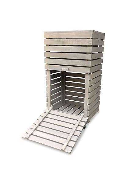 GartenDepot24 MultiBox M - Caja de jardín con Ruedas (72 x 32 x 80 ...