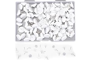 100pcs Reflective Tacks for Trail Marking, Box Package Reflective Trail Tacks Thumb Tacks Glow in The Dark Tacks Tree Markers
