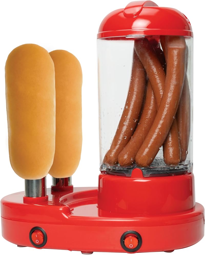 Treat Factory Hot Dog Maker Electric Steamer and Bread Warmer UK 440W