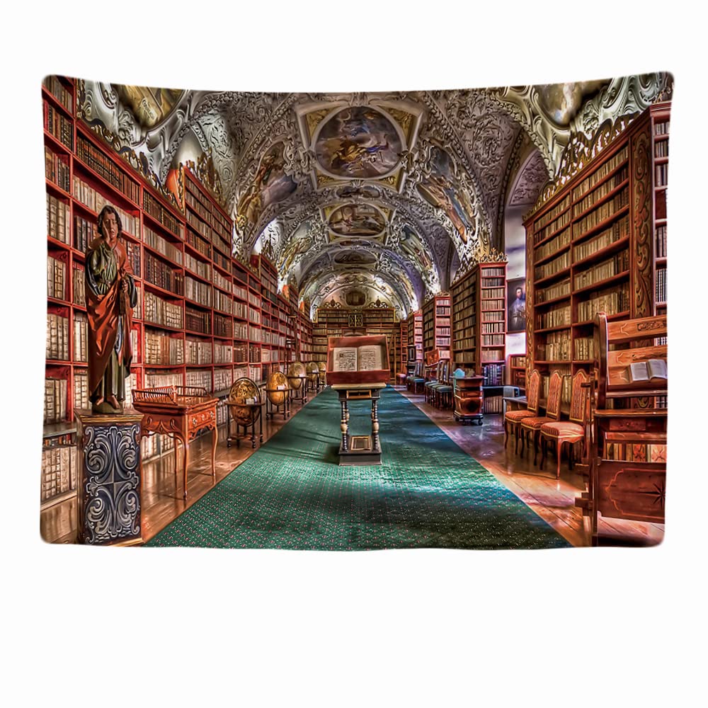 Ulticool - Tapestry Decoration Home - Library Books Bookshelf Library - 200 x 150 cm - Wall Towel Wall Hangings - Accessories for Bedroom Living Room Children's Room