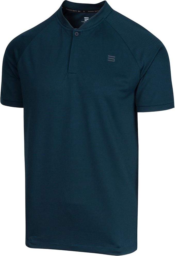 Three Sixty Six Collarless Golf Shirts for Men Men’s