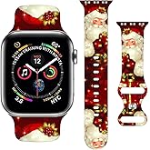 Sport Strap Compatible with Apple Watch Band 38mm 40mm 41mm 42mm 44mm 45mm 46mm 49mm Men Women,Adjustable Soft Silicone Wristbands for iWatch Ultra Series 10 9 8 7 6 5 4 3 2 1 SE