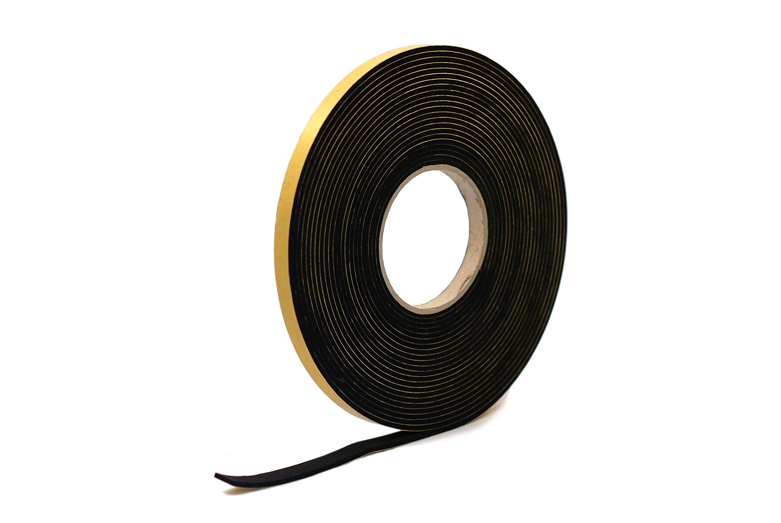RS® Neoprene Rubber Self-Adhesive Sponge Strip 12mm Wide x 4mm Thick x 10m Long for Sealing, Weather Strip, Cushioning, Anti-Vibration, Anti-Slip, Gaskets & DIY