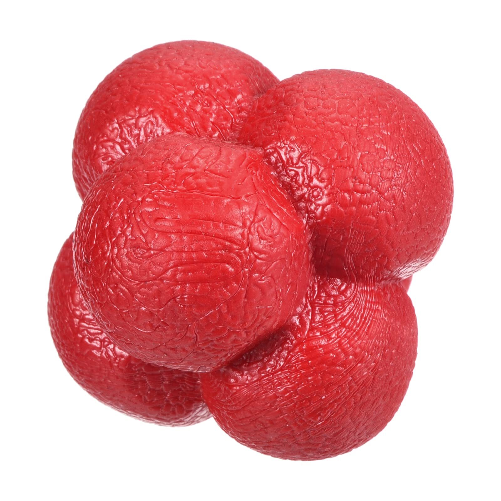 PATIKIL Bounce Reaction Balls, Coordination Ball Agility & Speed Reflex Training Game Sports Ball TPR High Difficulty for Baseball Soccer Softball Basketball, Red Color