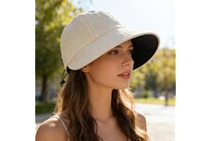 1pc Women's Foldable Sun Hat, Wide Brim Beach Hat, Minimalist Design Sun Hat, Suitable for Women's Seaside Vacations