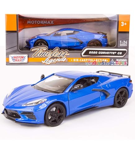 Amazon.com: Mini GT 2020 Chevy Corvette Stingray C8, Black