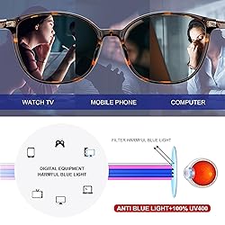 JFXQDR Women's Blue Light Blocking Glasses, TR90