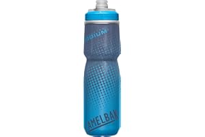 CamelBak Podium Chill Bike Insulated Squeeze Water Bottle Blue Dot, 24oz
