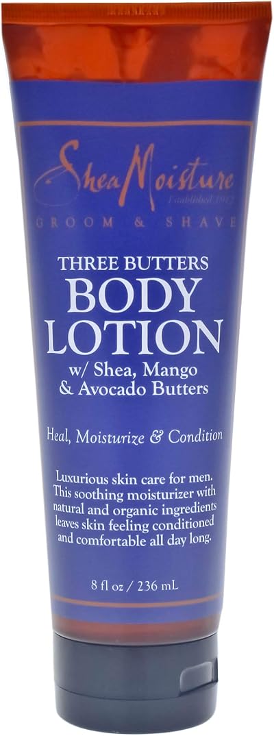 Shea Moisture Three Butters Body Lotion 8 Oz Dry Rough Skin Eczema Psoriasis