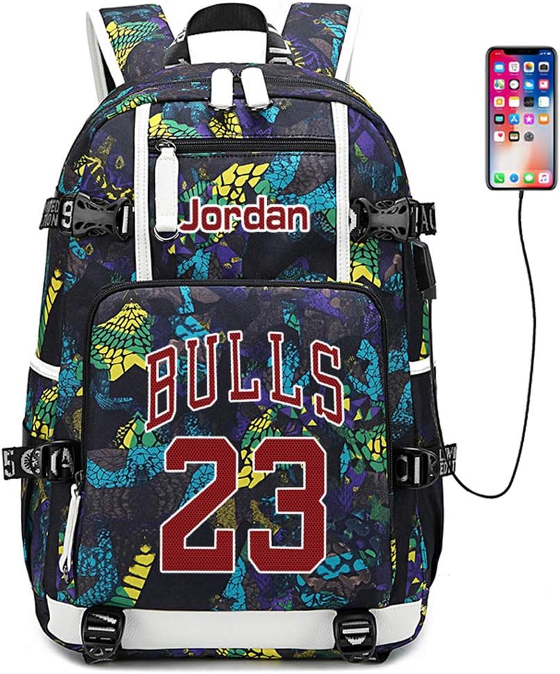 Lorhs store Jugador de Baloncesto Estrella Michael Jordan Mochila ...