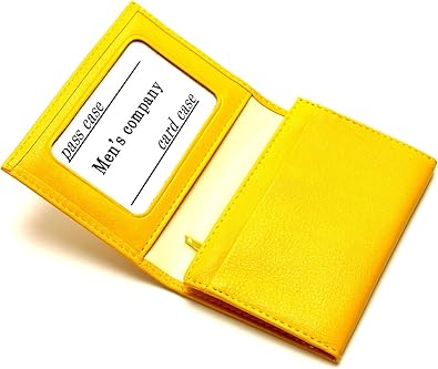 Amazon メンズ カンパニー Men S Company 定期入れ 小銭入れ付き パスケース 3 日本製 本革 イエロー Men S Company メンズ カンパニー 定期入れ