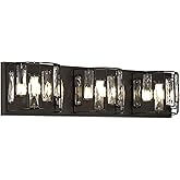 Minka Lavery 29621 22 in. 3-Light Matte Black LED Vanity Light with Clear Glass