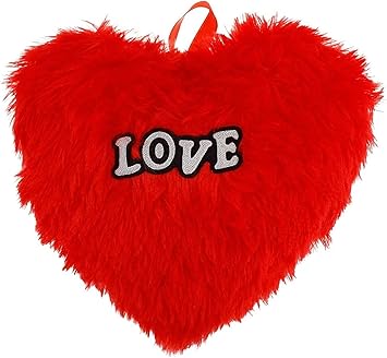 Kreative Lab LOVE RED HEART CUSHION STUFFED SOFT Heart Pillow gift for your valentine,Friends,girlfriends,boy friends, Wife( 30 Cm X 20 Cm )