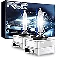 RCP - D1S8 - (A Pair) D1S/ D1R 8000K Xenon HID Replacement Bulb Ice Blue Metal Stents Base Car Lamps Head Lights 35W