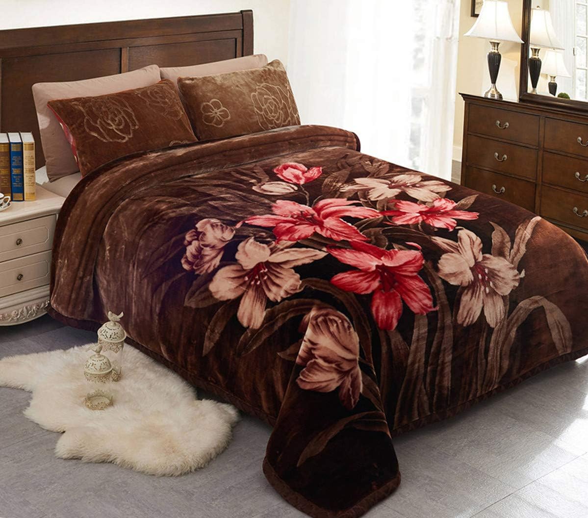 JML Plush Blankets King Size 85" x 93", Heavy Blankets(10 Pounds) with