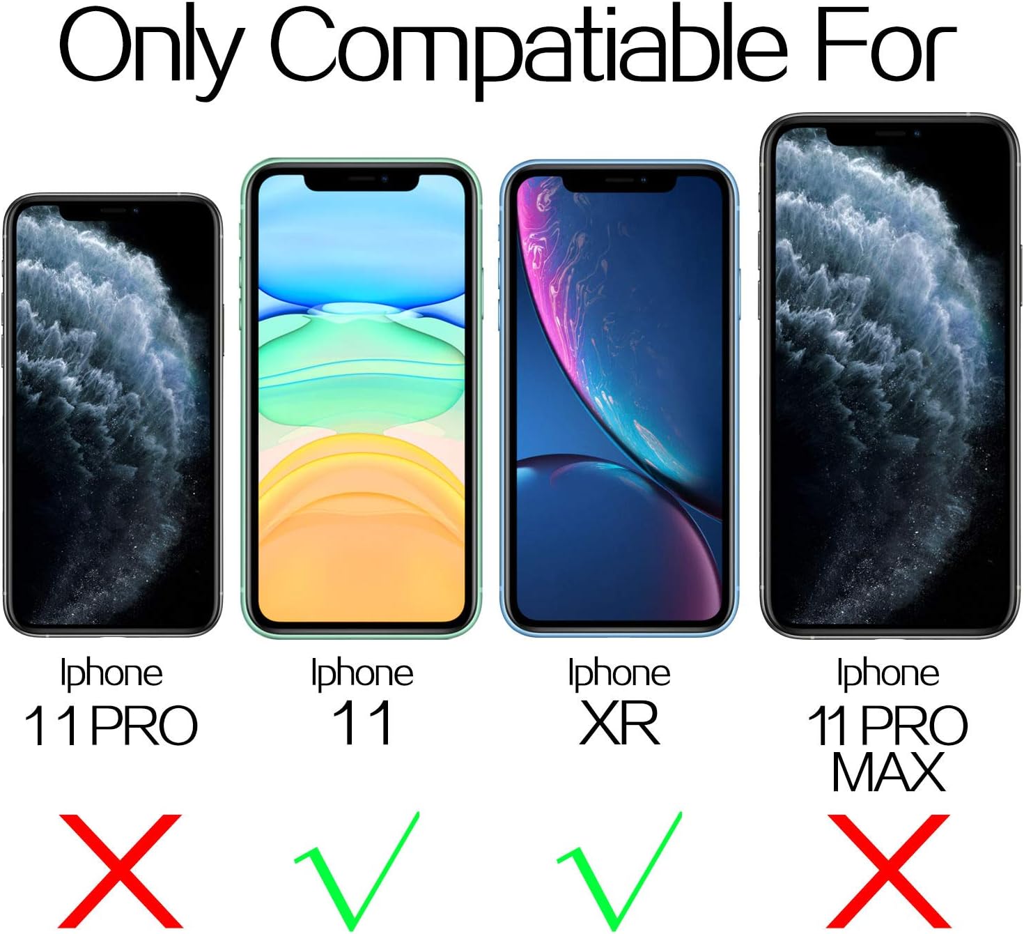 Mkeke Compatible with iPhone XR Screen Protector, IPhone 11 Screen protector,Tempered Glass Film for Apple iPhone XR & iPhone 11, 3-Pack Clear