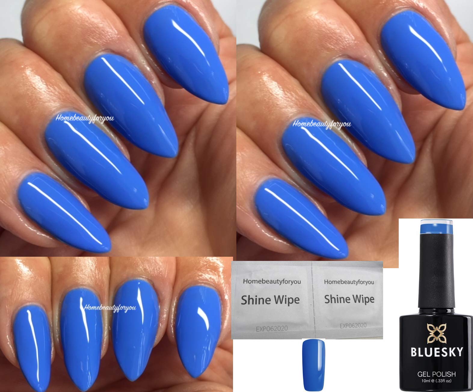 Bluesky Cornflower Blue Nail Gel Polish UV LED Soak Off 10ml