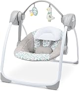 Ingenuity Portable Swing 2 Go Endless Bloom 6 Speeds 10 Melodies 2 Toys view 1