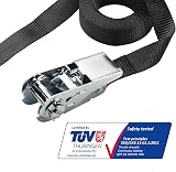 Master Lock Ratchet Strap 2.5m x 25mm UV Polyester 400kg view 2