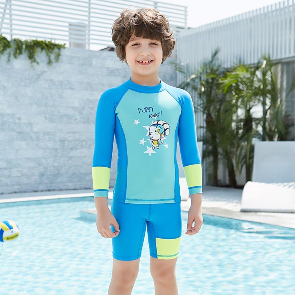 Lpattern Enfant Garcon Maillot De Bain Manches Longues Anti Uv Vetement De Plongee 2 Pieces Haute Short Shorts De Bain Maillots De Bain Mkyra Org
