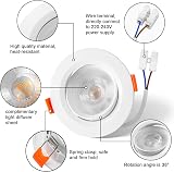 Vlio 5W Ultra Slim LED Downlights 460lm 6000K IP44 24mm Recessed 20 Pack view 3