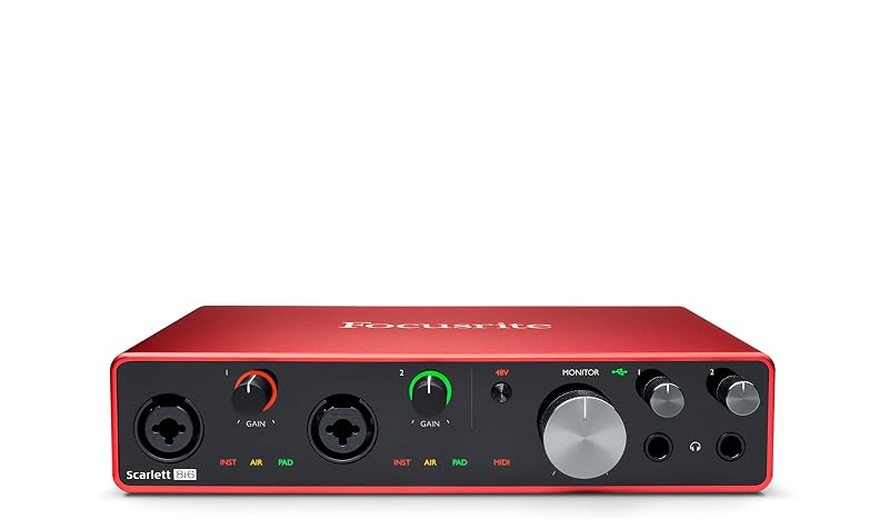Focusrite Scarlett 8i6 3rd Gen USB Audio Interface 24-bit 192kHz Air