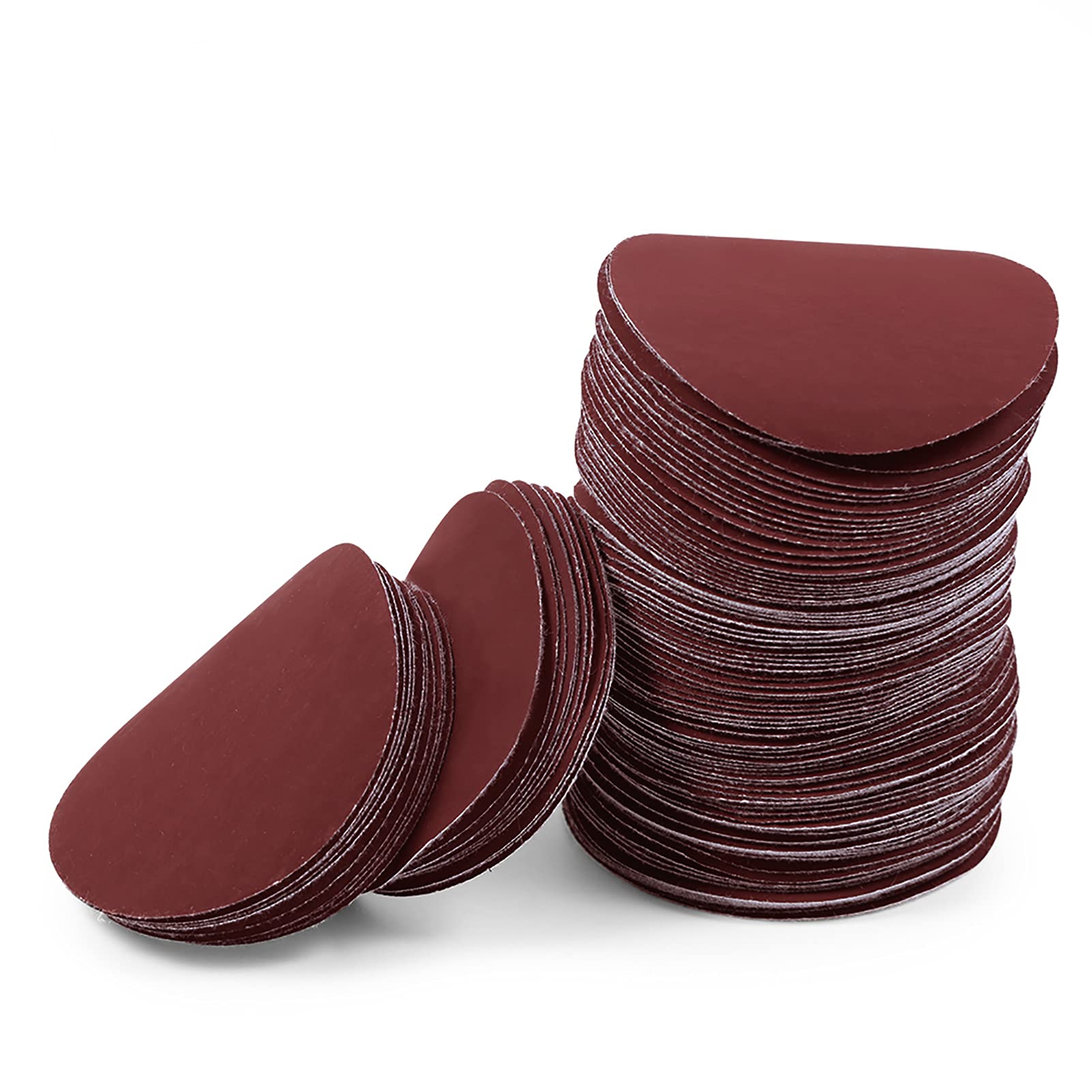 LEONTOOL Sanding Discs 3 Inch 1500 Grit Hook and Loop Sandpaper 100Pcs Sanding Pad NO-Hole Aluminum Oxide Random Orbital Sander