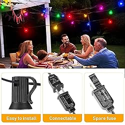 Afirst Colored Outdoor String Lights 25FT - 27 LED