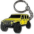 FOUR WHEEL BEAST Jeep Wrangler Keychain - Officially Licensed Jeep Rubicon Accessories JL Key Chain JKU 2024 2023
